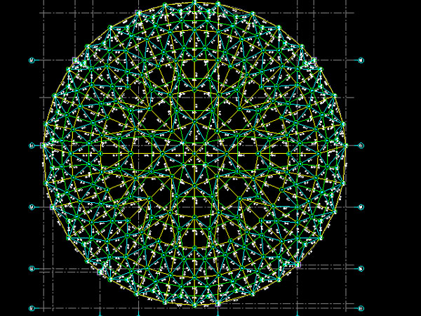 通辽明光正元广场圆形网架
